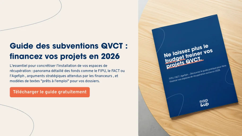 guide de subventions QVT pour financer projets d'espaces de repos en France