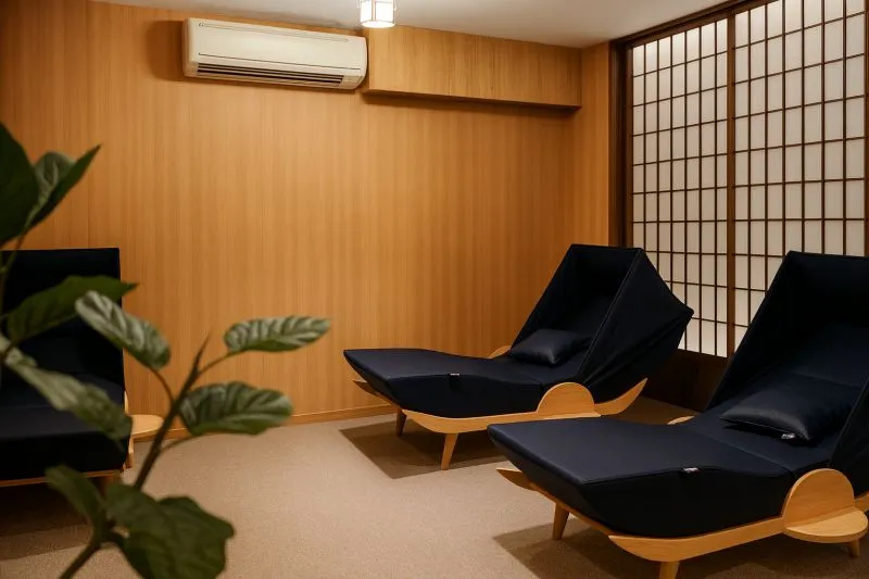 nap pods at four seasons hostel Kyoto
